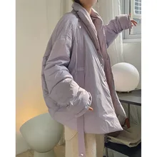 Winter new Korean version lazy, gentle, light and soft down jacket loose and thin white duck down warm profile Jacket Women's