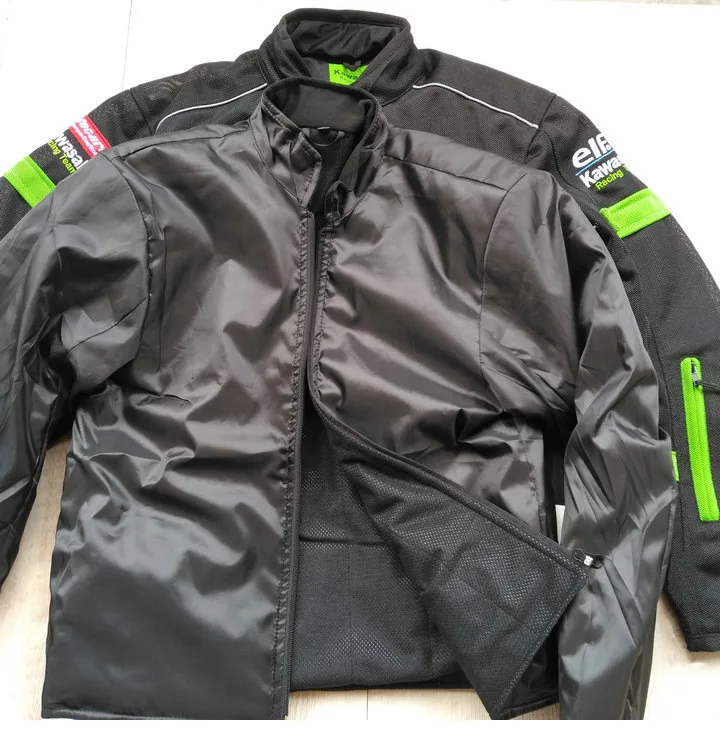 Мотокросса куртка для KAWASAKI команда зеленый профессиональные мотоциклетные гоночные куртки с защитным снаряжением H