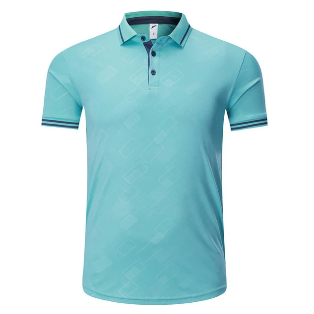 golf shirts for men/women Fitness Gym T-shirt short-sleeved pol o shirt for Men Golf ropa de golf para hombre Sportswear Running - Цвет: Ice blue