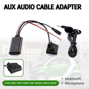 

bluetooth Aux Receiver Cable Adapter with Microphone for Volkswagen for Audi RNS2 MFD2 CD Host for 18 Pin Wireless Head Unit