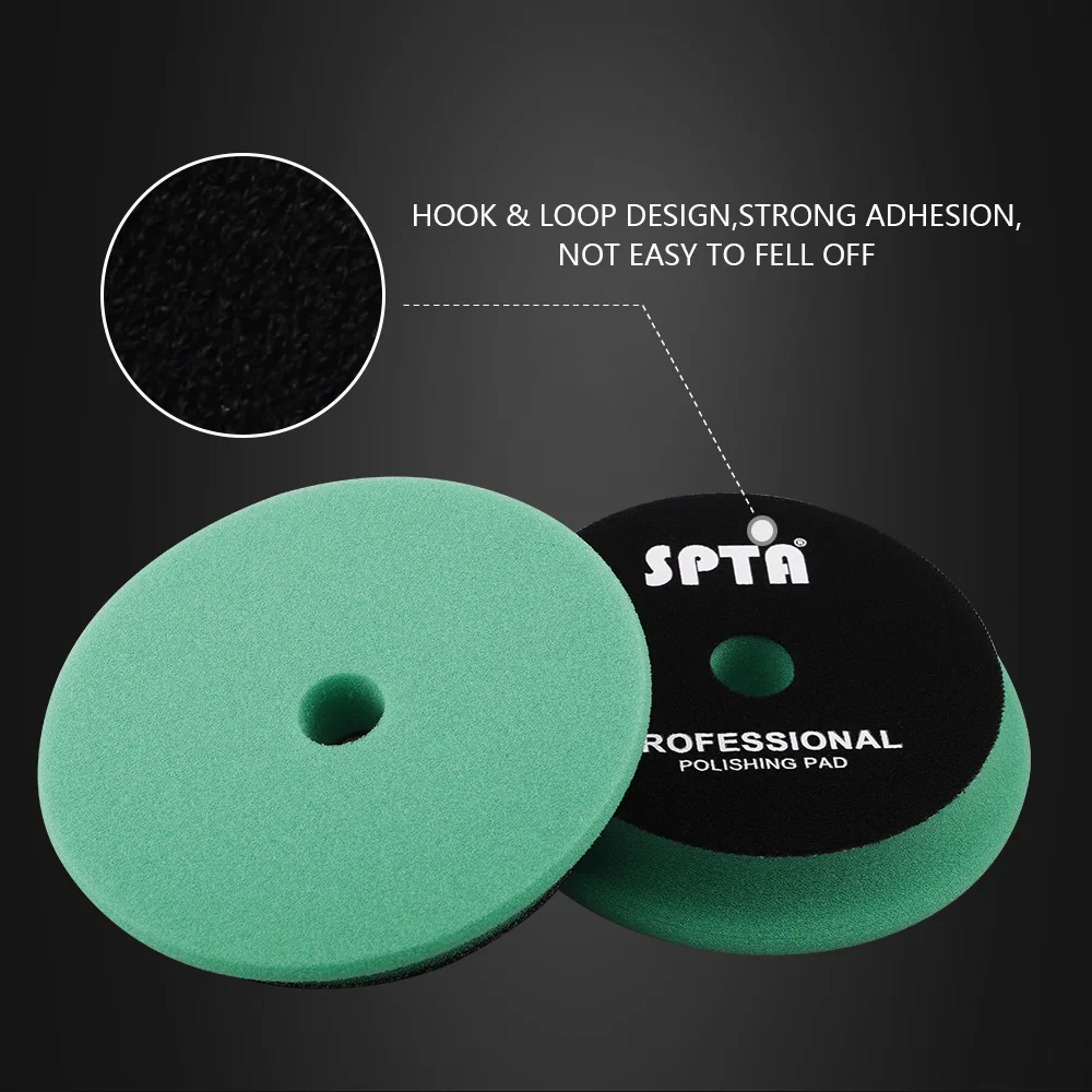 Car Polishing Pads SPTA 5"(125mm)/6"(150mm) Inch Flat Beveled Edge Sponge For DA/RO/GA Car Polisher
