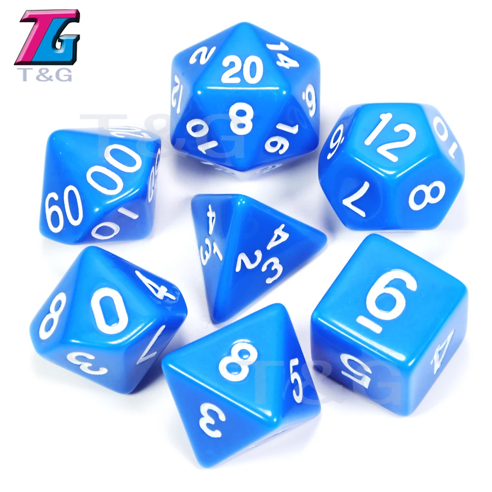7 шт./лот набор игральных костей D4, D6, D8, D10, D10%, D12, D20 25 цветов различных цветов драконы и подземелья - Цвет: 11