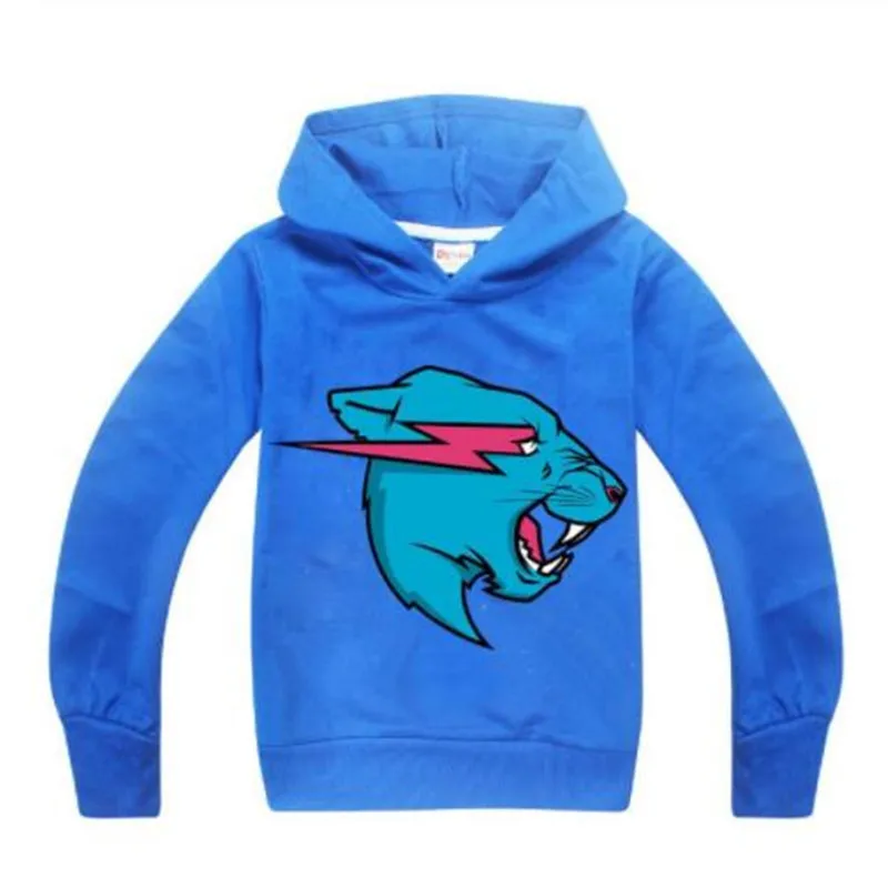 

3D Print Hoodie Kids Christmas Shirt Girls Tops Tee Sweatshirt Boys Long Sleeve hooded tshirt Mr Beast Esports Leopard head