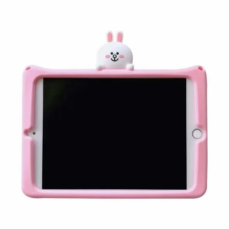 For ipad Air Силикагель чехол Кролик кронштейн для планшета для iPad 234 Pro 9,7 10,5 воздуха Air2 мини, на возраст 1, 2, 3, 4, чехол для нового iPad 9,7 Soft shell - Цвет: For ipad Air