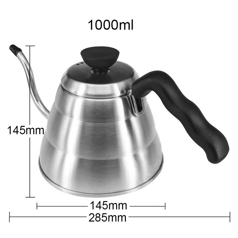 Нержавеющая сталь кофе капельного гусиная шея чайник Высокое качество бутылка кухонные аксессуары 1Л/1.2л