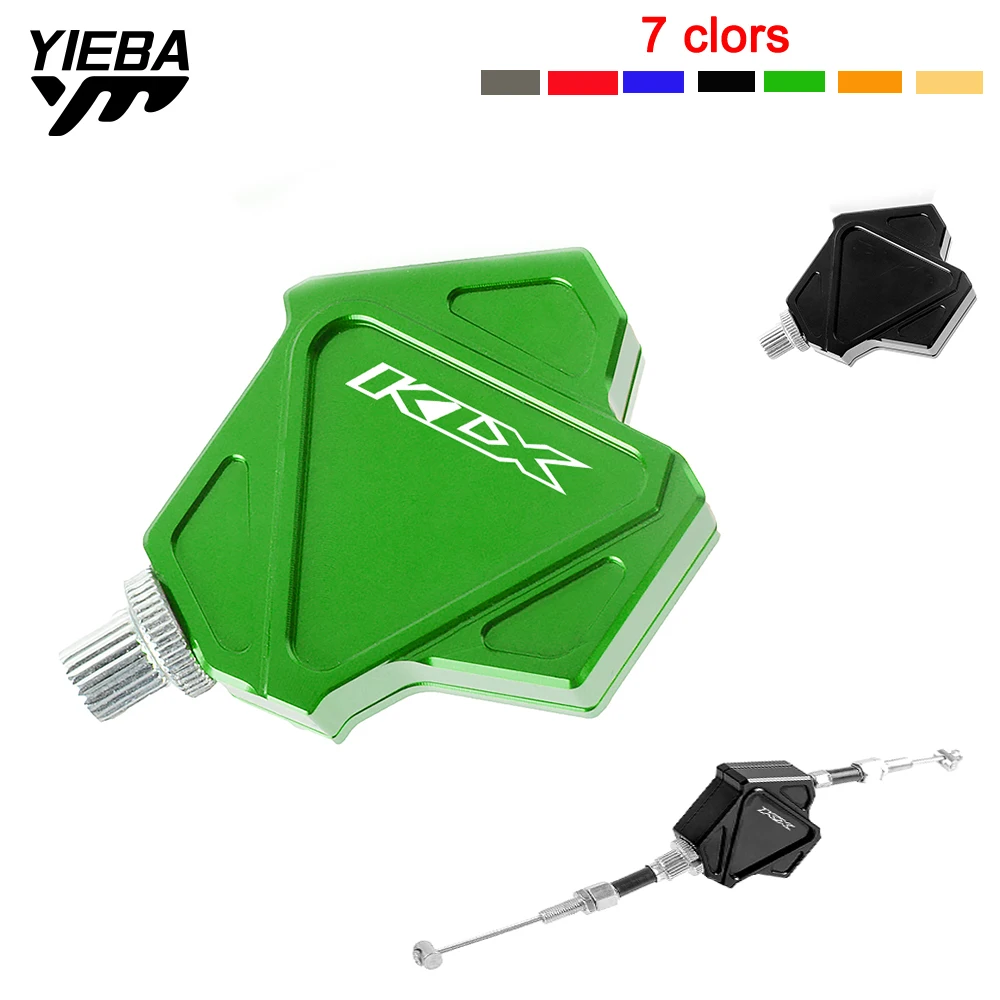 Для Kawasaki KLX 110 125 140 150S 250 450R 250SF Мотоцикл с ЧПУ Алюминий трюк рычаг сцепления легкого выжима кабельного Системы для мотокросса