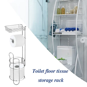 

Recableght Toilet Paper Holder 3 Tiers Metal Paper Towel Tissue Stand Rack Saving Space Sturdy Tough For Home Bathroom Kitchen