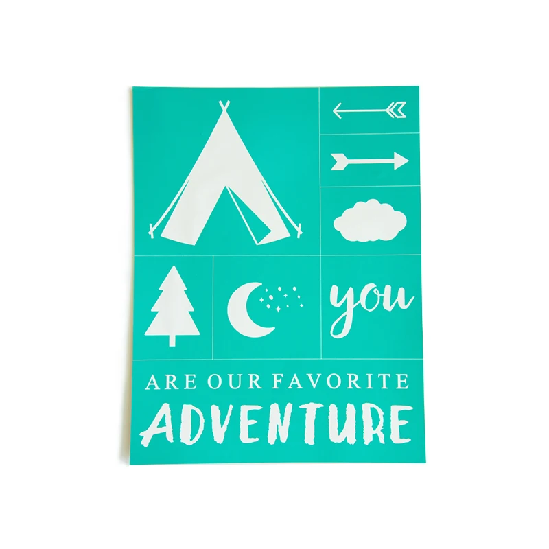 

8.5*11inch Reusable Adhesive Screen Printing Stencil for Home decor