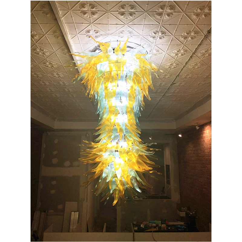 

GIRBAN Hotel Luxury Large Living Room Decoration Pendant Light Blown Murnao Glass Hanging Lamps Indoor Lighting Lights for Room
