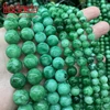 Natural Green Cloud Jades Chalcedony Gem Beads Round Loose Beads 15