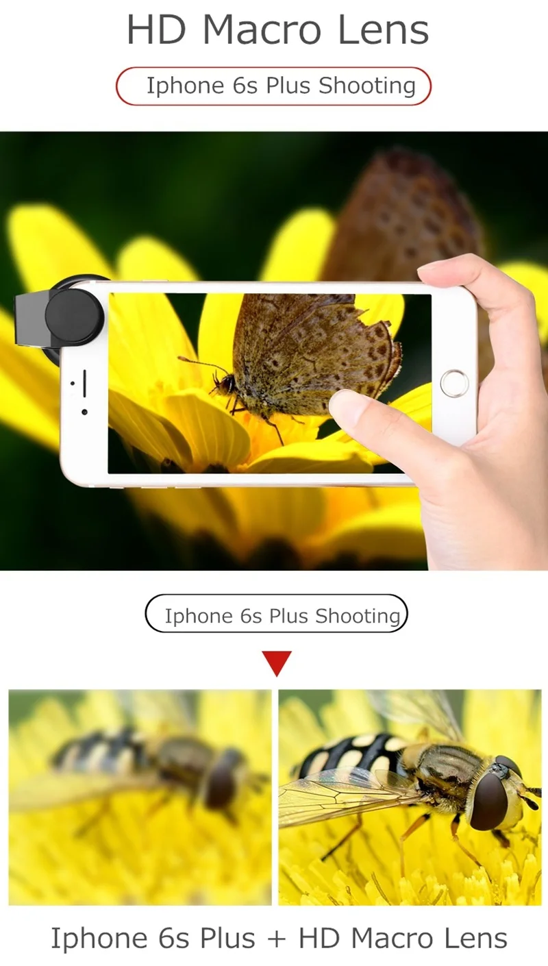 Универсальный 4в1 HD 4K камера смартфона объектив Комплект телеобъектив с рыбий глаз Широкоугольный макро объектив мобильного телефона