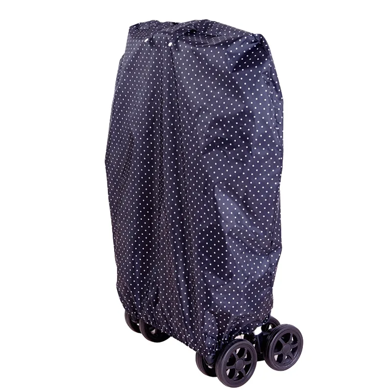 Сумка для хранения детской коляски, пылезащитный чехол, универсальный стиль, детская коляска, дождевик, водонепроницаемая, дышащая, износостойкая ткань - Цвет: babycar-cove-blue