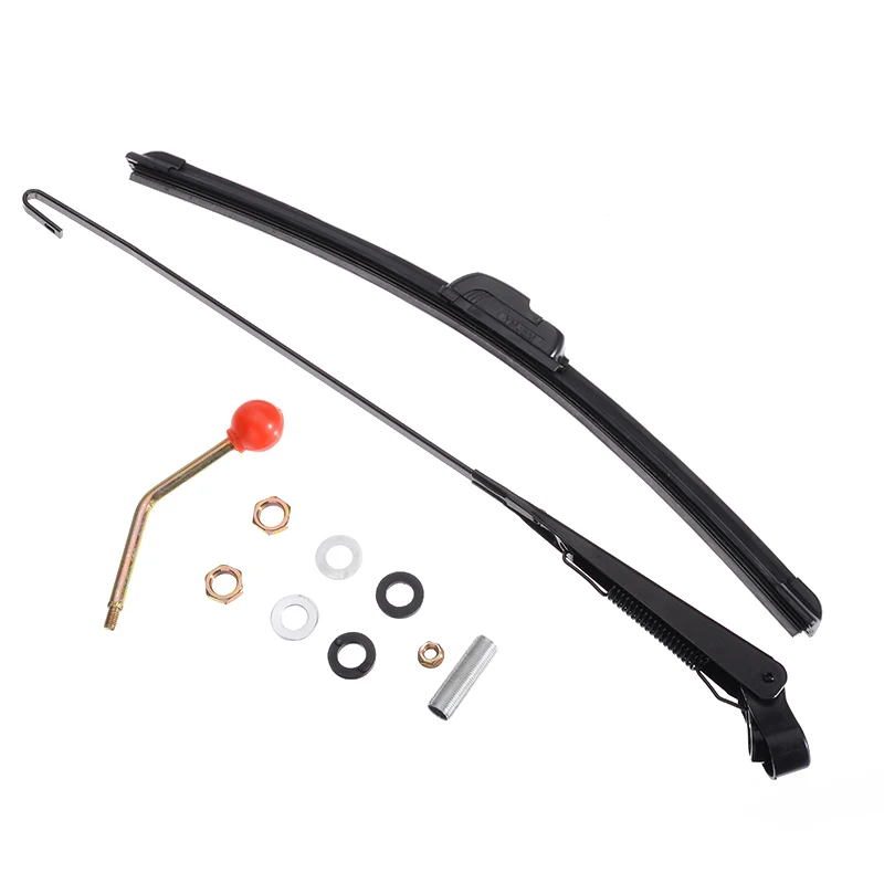 For Polaris Tricycle Yacht UTV 450mm Manual Windshield Wiper Kit Support Ranger RZR 900 1000