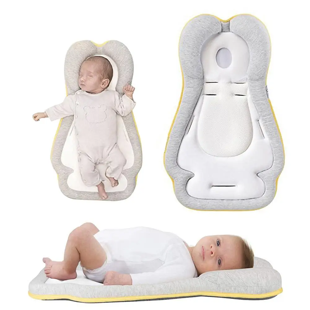 Подушка для поддержки головы новорожденного, подушка для позиционирования сна, подушка в форме головы, детский матрас, хлопок, мягкий