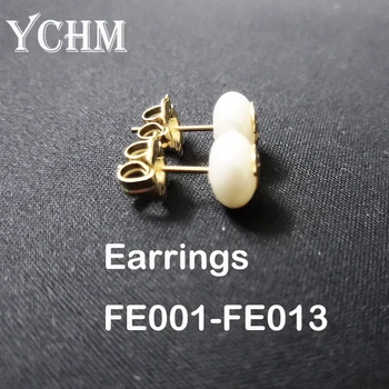 

Hot Sale Fashion Bear Stainless Steel Black Crystal Stud Earrings Pearl Earring For Women 2020 Jewelry FE001-FE013