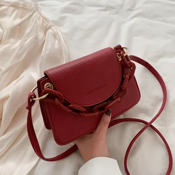 

Wholesale messenger small bag women bag casual bag 2020 new thick chain portable women messenger bag shoulder