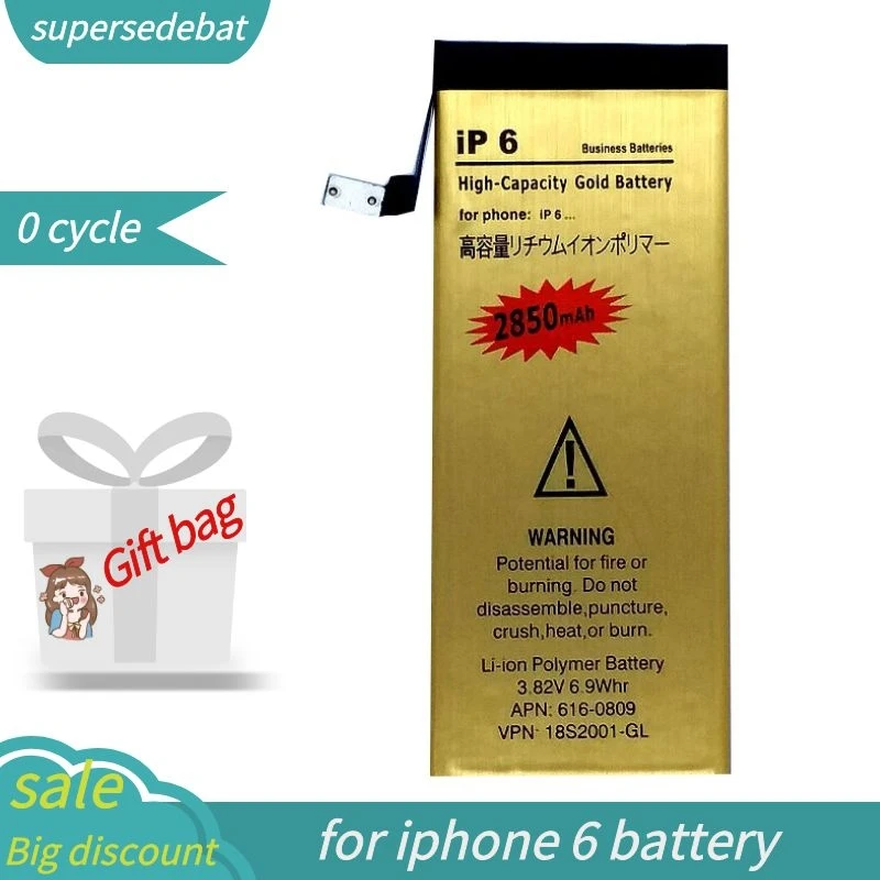 

Supersedebat for Iphone 6 Battery Bateria for Iphone 6 Electric Battery for Apple Iphone6 Accumulator for Telephone Track Orders