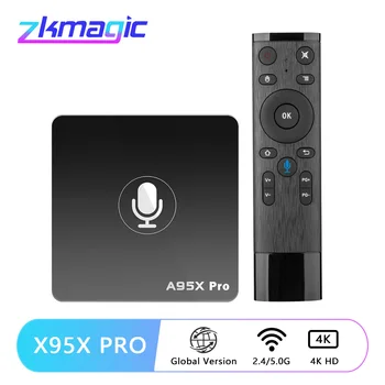 

A95X Pro TV Box Android 7.1 Amlogic S905W Voice Remote Control Google Player 2.4Ghz WiFi Smart TV Box 2GB 16GB Android TV Box