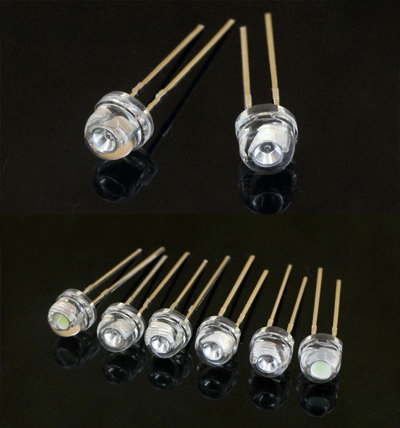 12v 5v 5mm Led Straw Hat Super Bright White Red Blue Green Indicator Light Emitting Diode Epistar Chip Built-in Resistanc