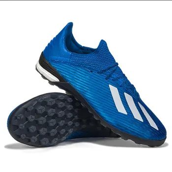 

Football Shoes Adult Male Long Nail FG Artificial Grass AG Broken Nail Student Anti-skid Training Soccer Shoes Mens Blue Boots