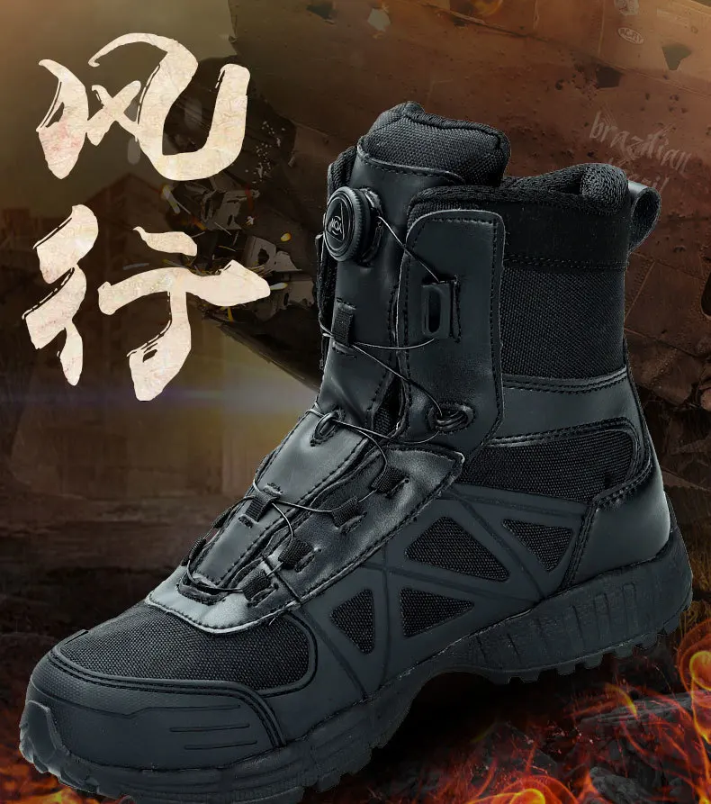 Quick Unlock мужские военные ботинки уличная дышащая Нескользящая охотничья походная обувь военный фанат Боевая тренировочная тактическая обувь