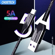 CHOETECH usb type-C кабель 5A супер быстрая зарядка для huawei Mate30 20 Pro P30 20 Быстрая зарядка быстрое зарядное устройство кабель для передачи данных USB C шнур