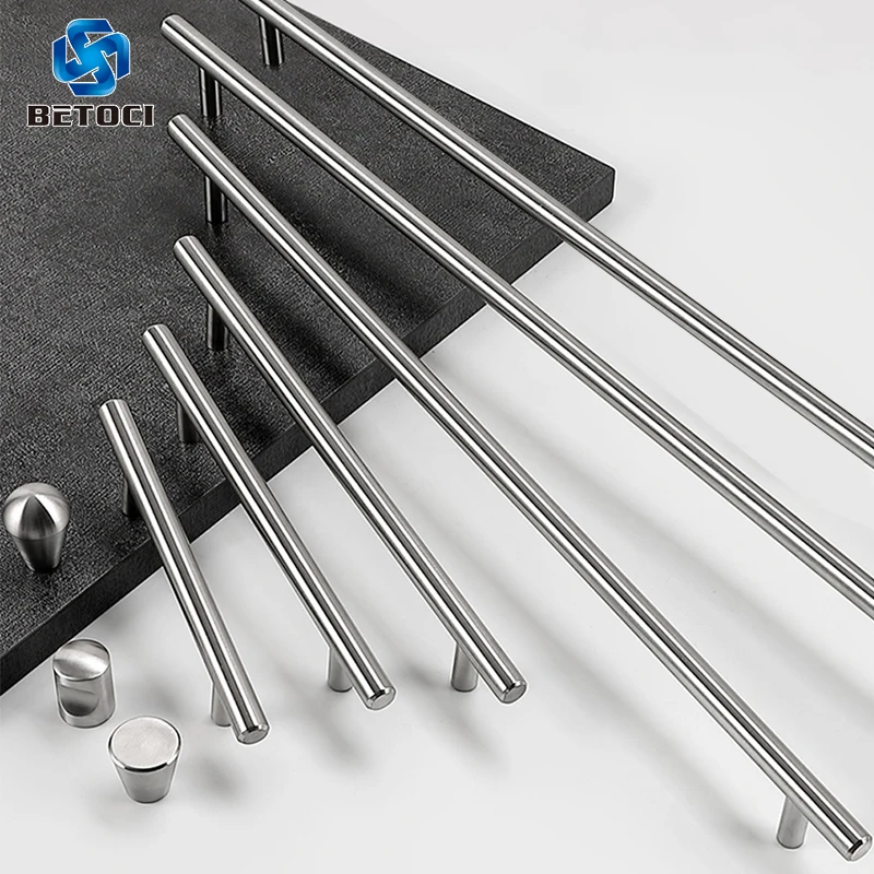 

BETOCI 50-500mm Stainless Steel Door Handle Kitchen Cupboard Door T-Handle Handle Knob Furniture Handle Cabinet Drawer Handles