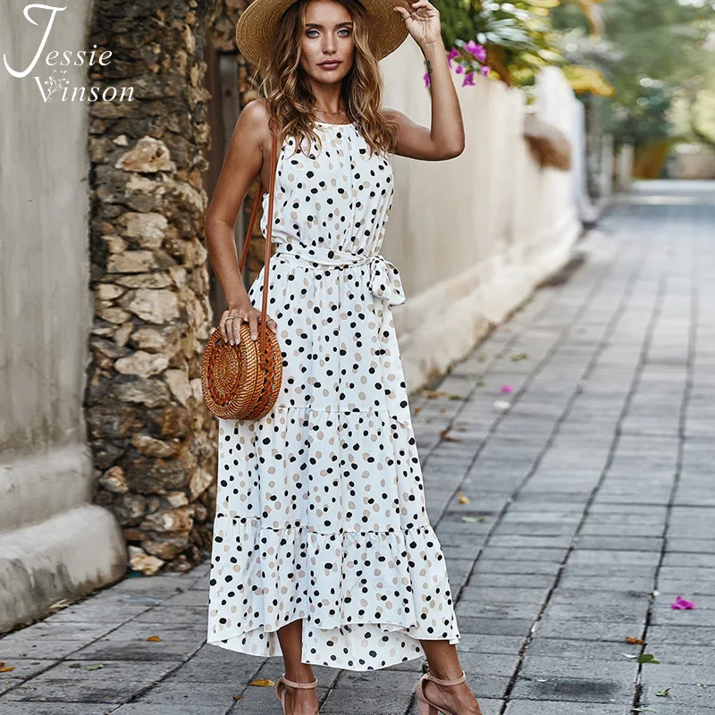 Boho polka dot dress Clearance