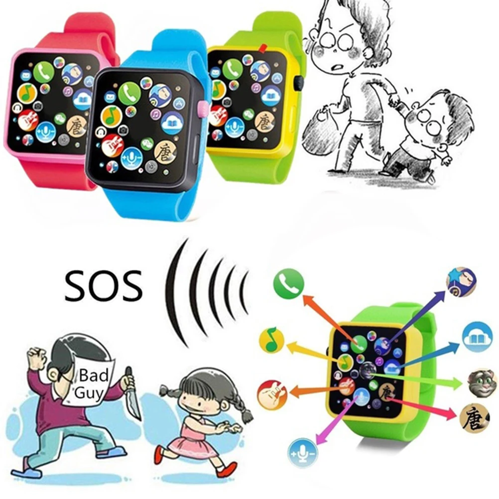 Монтессори электронные игрушечные часы для детей 8 основных функций 9 цветов музыкальные игрушечные часы забавные вещи для малышей