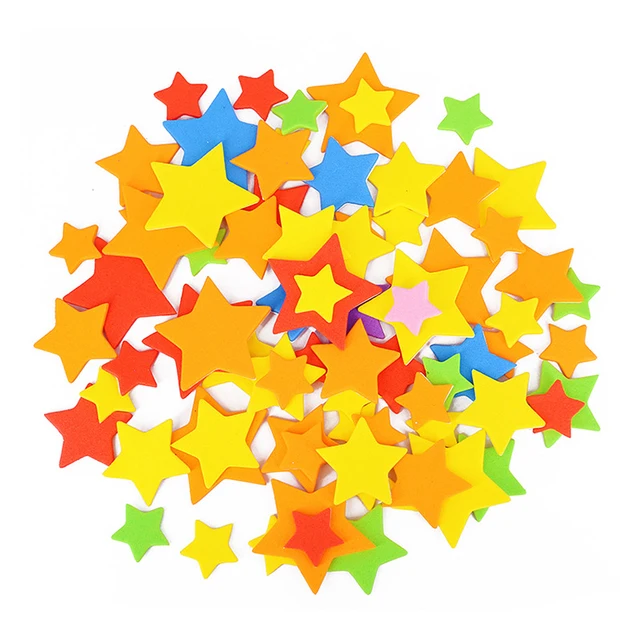Geometric Figure Foam Sticker Star Heart Animals Foam Stickers Kid Toy Early Educational learning kindergarten Craft Diy Toy GYH 6
