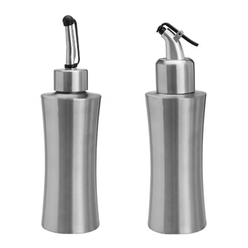 

250ml Stainless Steel Olive Oil Bottle Pot Leak Proof Sauce Vinegar Dispenser Kitchen Storage Container