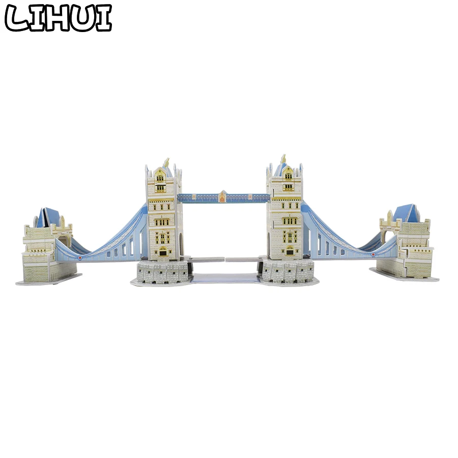 Детские игрушки Лондон башня мост 3D головоломка картонная бумага в сборе игрушечная Сборная модель для детей мир сувенир DIY Забавный подарок