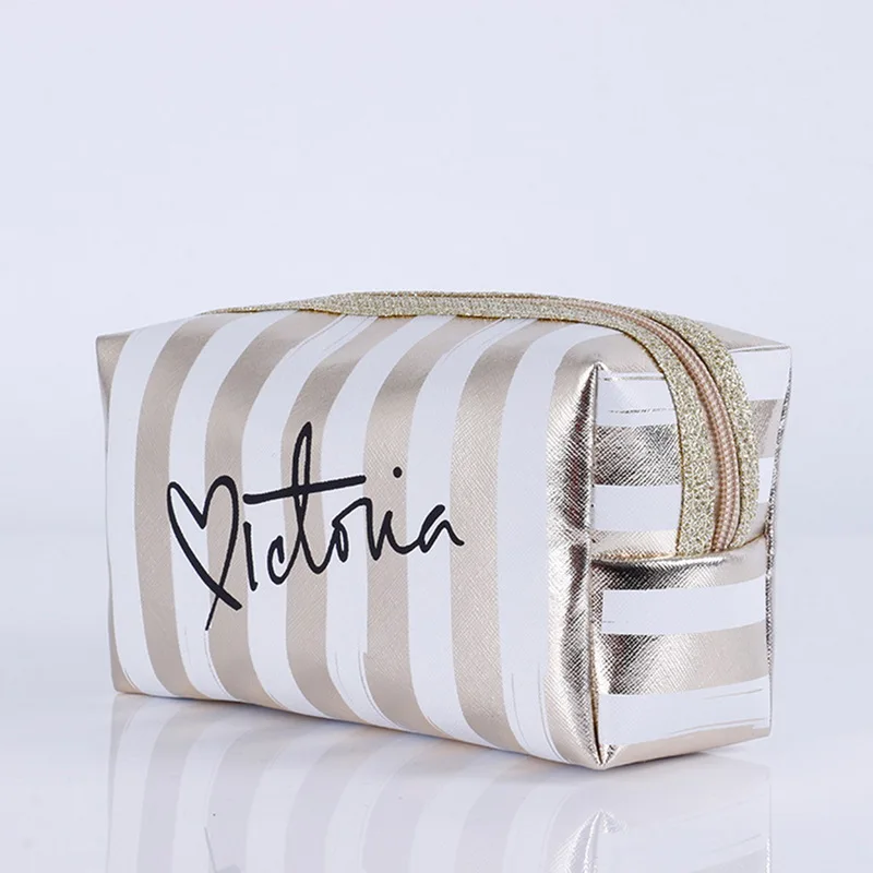 Women Travel Cosmetic Bag Pink Laser Makeup Bags Toiletry Wash Beauty Box Zipper Make Up Handbag Organizer Storage Case Pouches