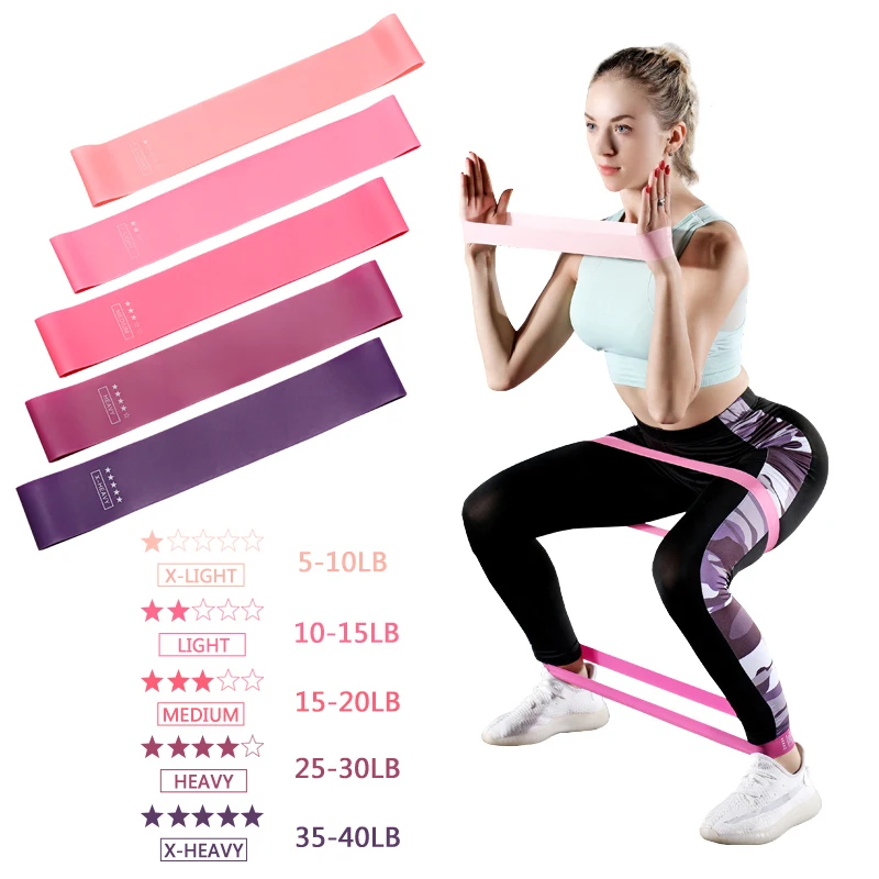 

Exercise Gym Strength Resistance Expander Pilates Sport Rubber Yoga Training Workout Band Gym Elastic Bands for Fitness Coaches