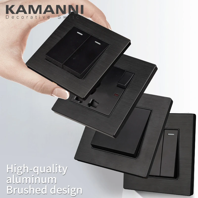 Kamanni Panel Luxe Muur Power Light Switch Light Push Button Switches