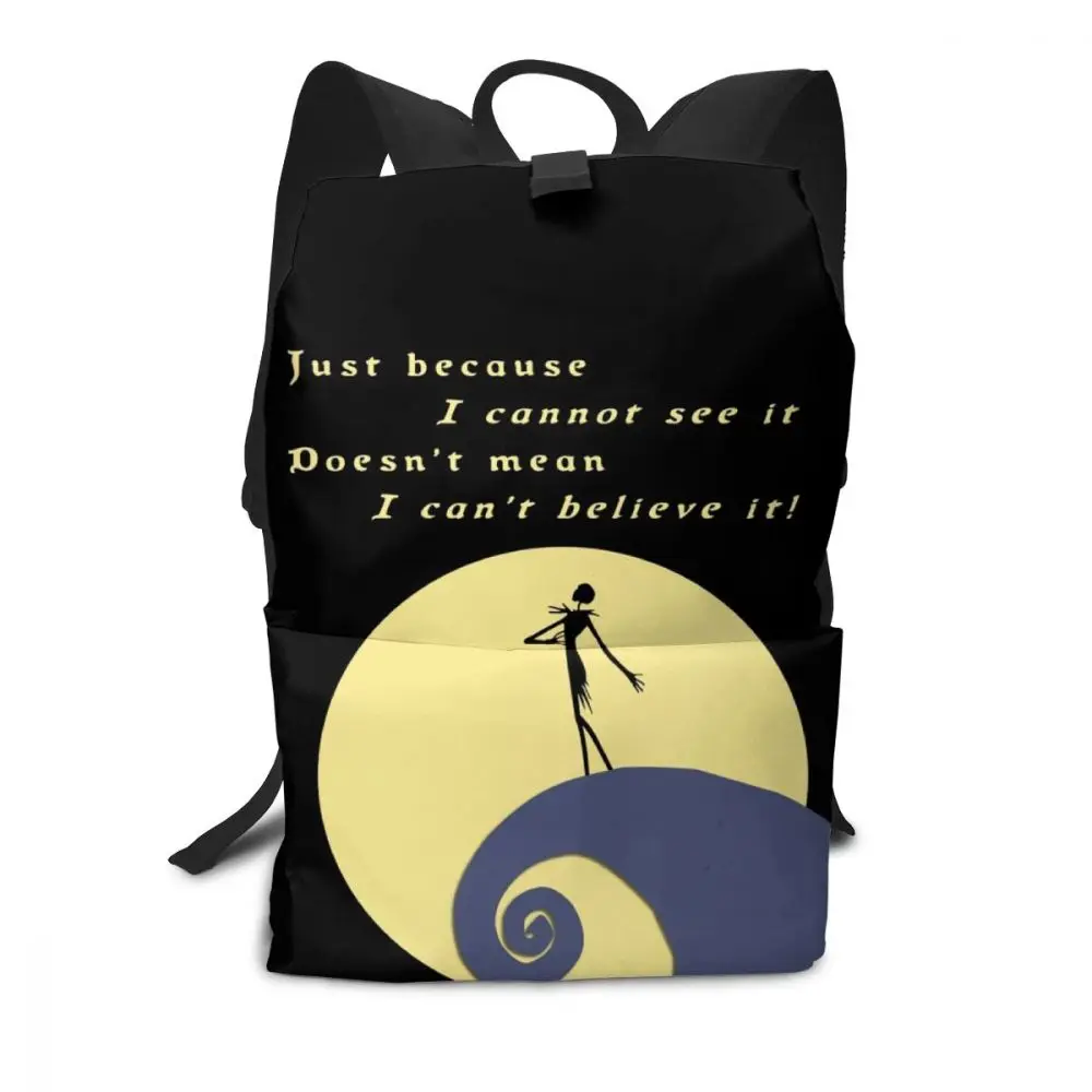 Jack Skellington рюкзак Jack Skellington рюкзаки мужские-женские сумки с рисунком спортивные высококачественные Подростковые Сумки - Цвет: Jack Skellington
