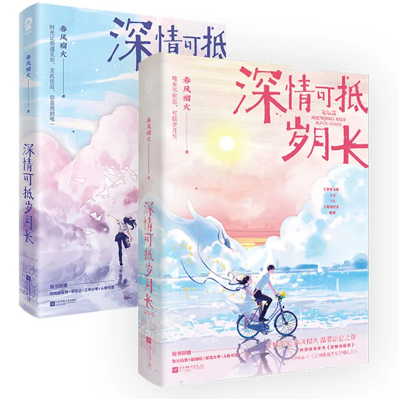 

New Shen Qing Ke Di Sui Yue Chang Chinese Fiction Books Vol. 1+2 Shen Kuo, Lu Yan Modern Youth Romance Novels