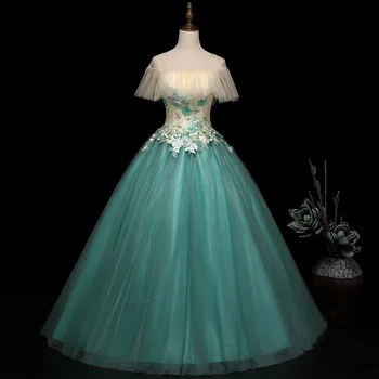 

Quinceanera Dresses 2020 New Vestidos Party Prom Formal Ball Gown Elegant Illusion Lace Robe De Bal Vestidos De 15 Customize