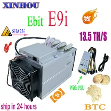 Б/у Asic SHA256 Майнер Ebit E9i 13,5 T BTC BCH Майнер более экономически выгодной, чем с помощью E10.2 E10.3 antminer S9k S17e T17e T17 S17 T2T T3 M20S