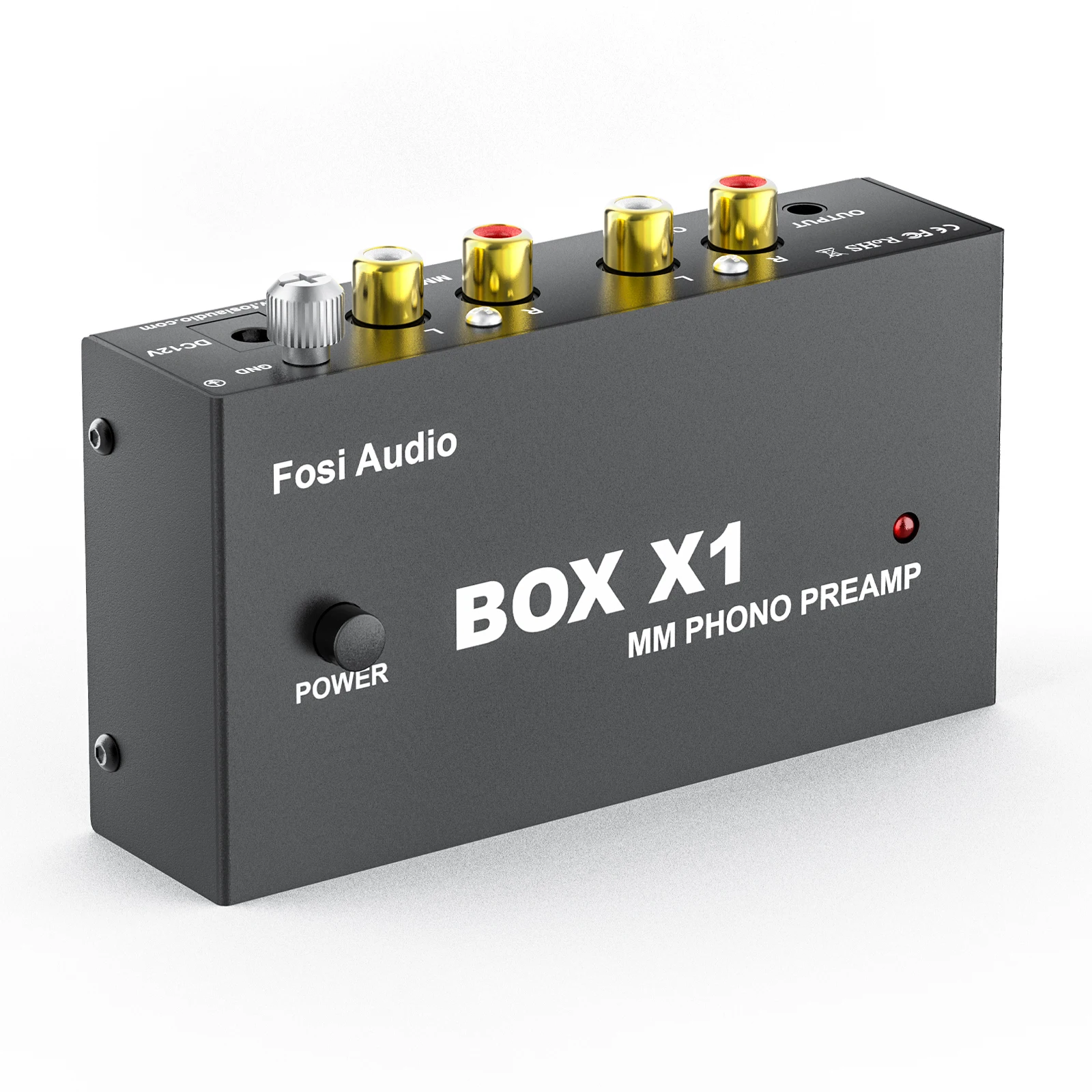 Fosi Audio Box X1 Phono Preamp for Turntable Phonograph Preamplifier Mini Stereo Audio HiFi With Headphone Amplifier