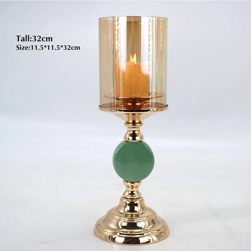 Metal candle stand Европейский металлический подсвечник, Свадебный роскошный стол, романтические украшения, новогодние вечерние подсвечники, золотой цвет, скандинавский стиль - Цвет: Metal candle stand