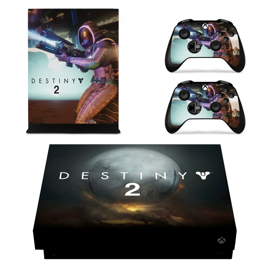 Destiny 2 Стикеры s для Xbox One X из винила и кожи Стикеры наклейки для домашнего декора для Xbox one X Xbox Slim консоли пульты дистанционного управления скины