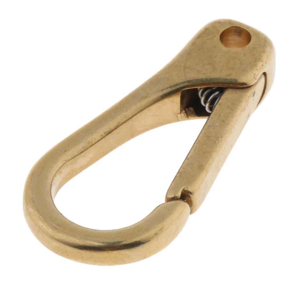 Твердый латунный карабин кольцо для ключей застежка сумки | Спорт и развлечения