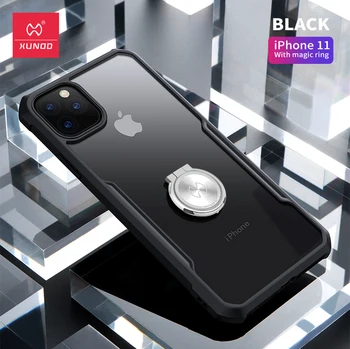 

Xundd Shockproof Case For iPhone 11 Pro Transparent PC+TPU Bumper Phone Cover Case For iPhone 11 / 11 Pro Max Magic Ring Case