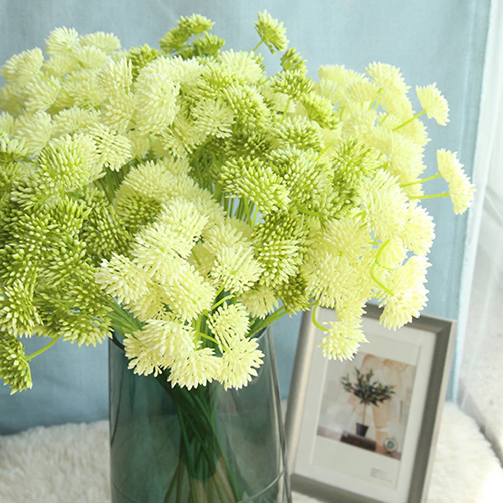 Home Decor Flower Dandelion Artificial Flower Wedding Bouquet Fake Flower Dandelion For Room