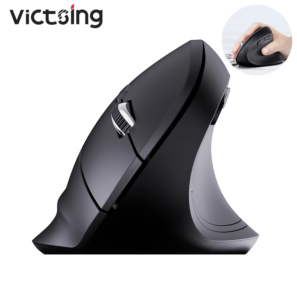 Мышь Вертикальная VicTsing PC134 2 4 ГГц 6 кнопок 2400DPI|Мыши| |