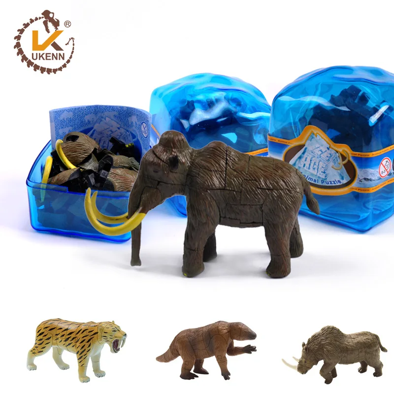 4 шт. Детский конструктор животные|model building|puzzle modelassembly model |