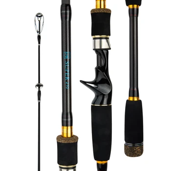 

M power Carbon lure Fishing Rod 1.8m 2.1m 2.4m 2.7m 3m Spinning Casting Rod 4 Sections Travel Rod Vava De Pesca Saltwater Rod