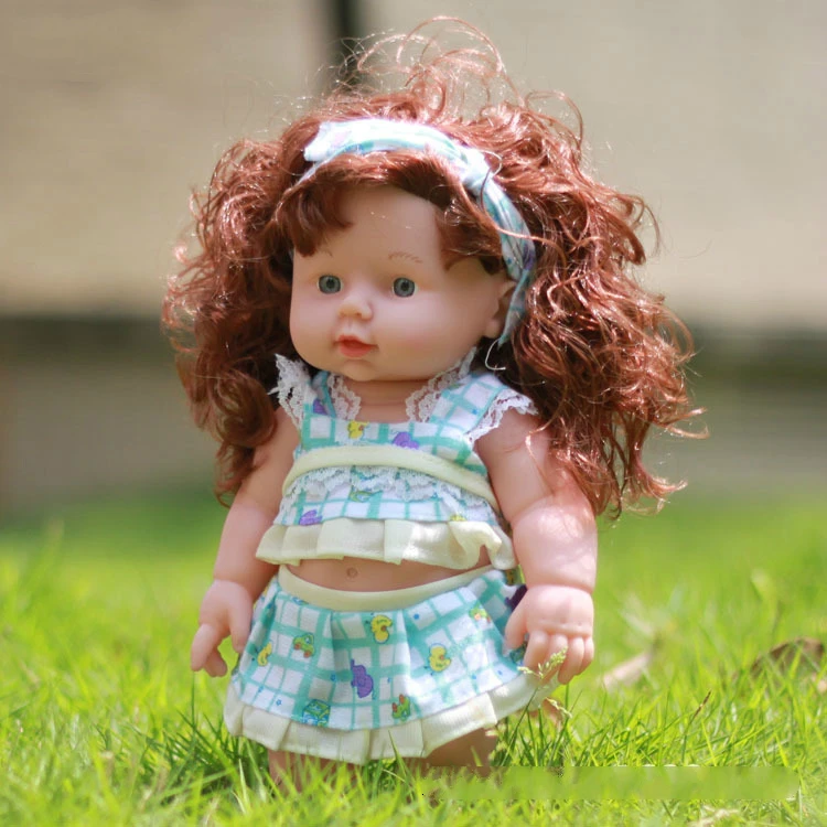 30 см милые реалистичные куклы Reborn Baby, модель, реалистичные силиконовые куклы на все тело, куклы ручной работы, игрушки для детей с одеждой - Цвет: Asian baby blue