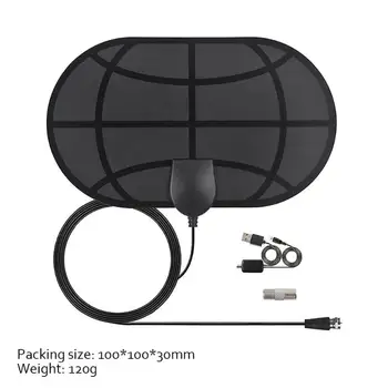 

1080P HDTV Digital TV Antenna Indoor Aerial Multidirectional Capability 4K Ultra Clean Mode 960 Miles Signal Receiver Amplifier